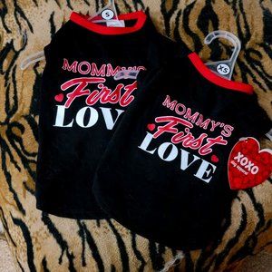 Pet Tee Valentines Day Dog or Cat xs or sm ea. New w/ Tag!